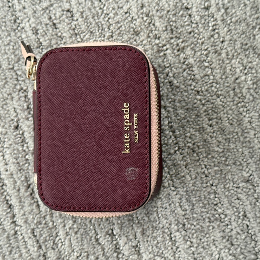 Kate Spade Burgundy Jewelry Holder